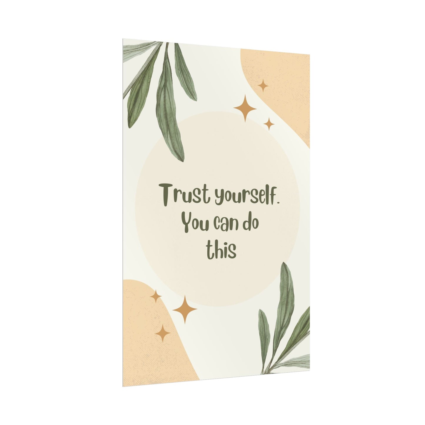 “Trust Yourself” Motivational Poster – Inspirational Wall Art - Chronicle & Conquer