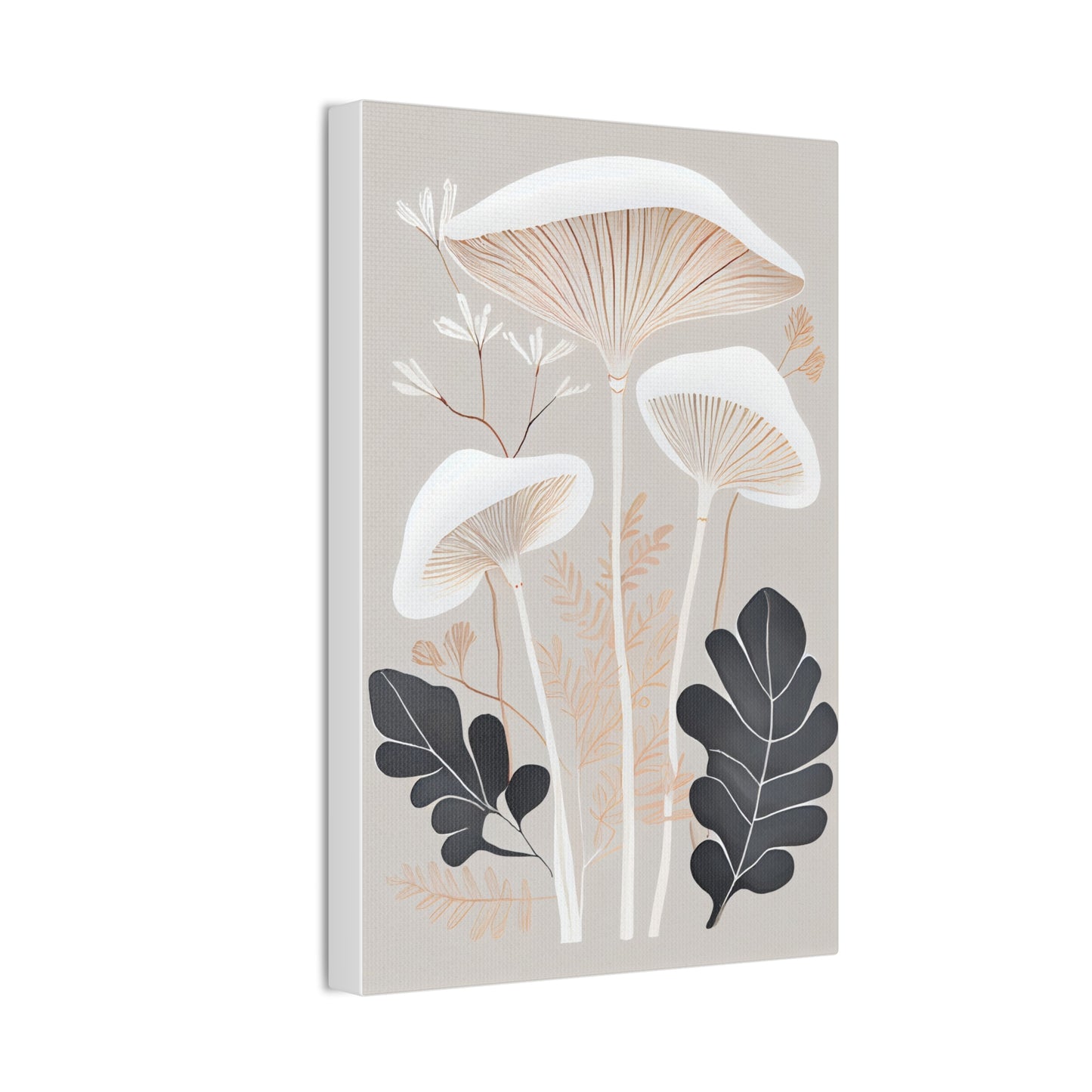 Botanical Mushroom Art Print on 8x12 Canvas - Chronicle & Conquer