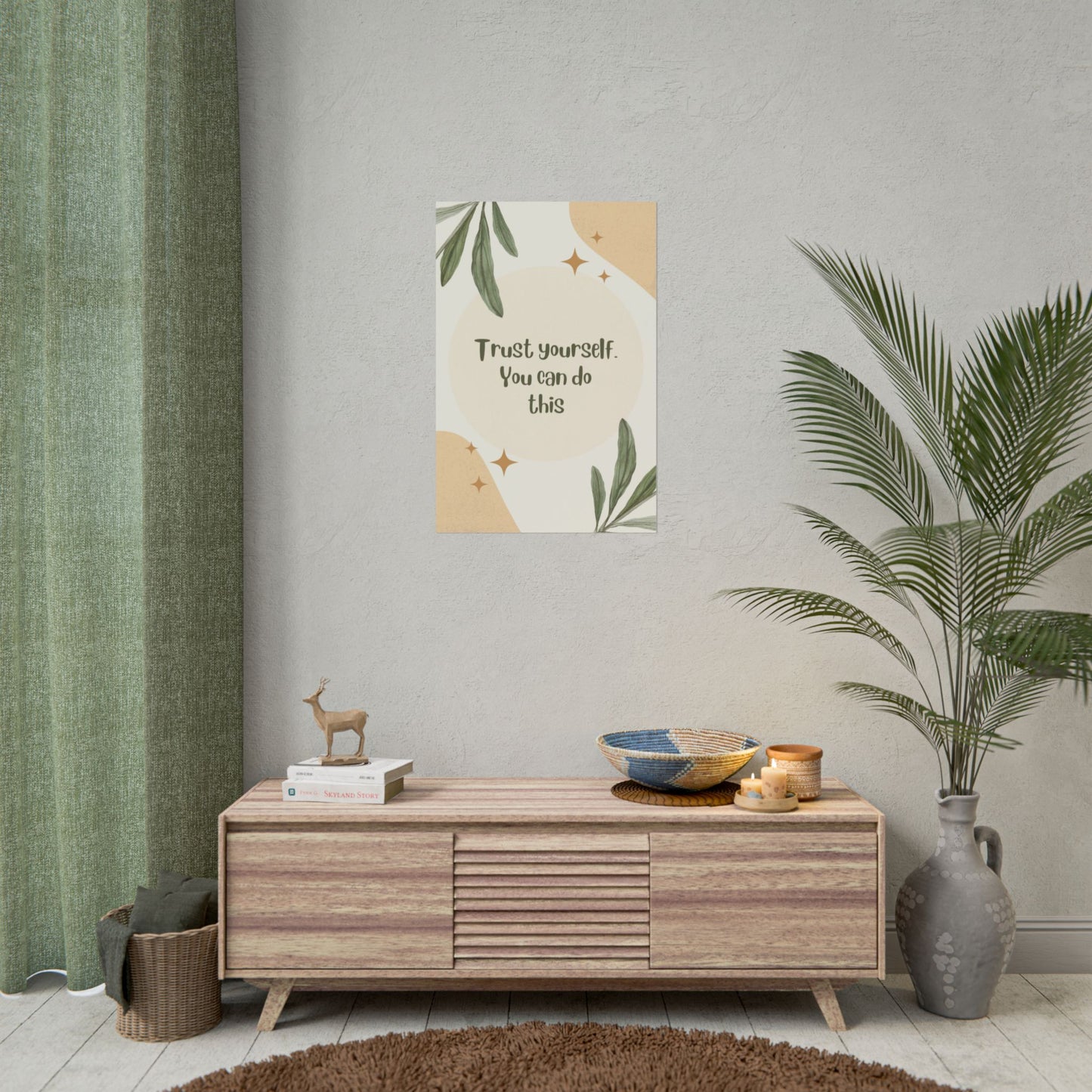 “Trust Yourself” Motivational Poster – Inspirational Wall Art - Chronicle & Conquer