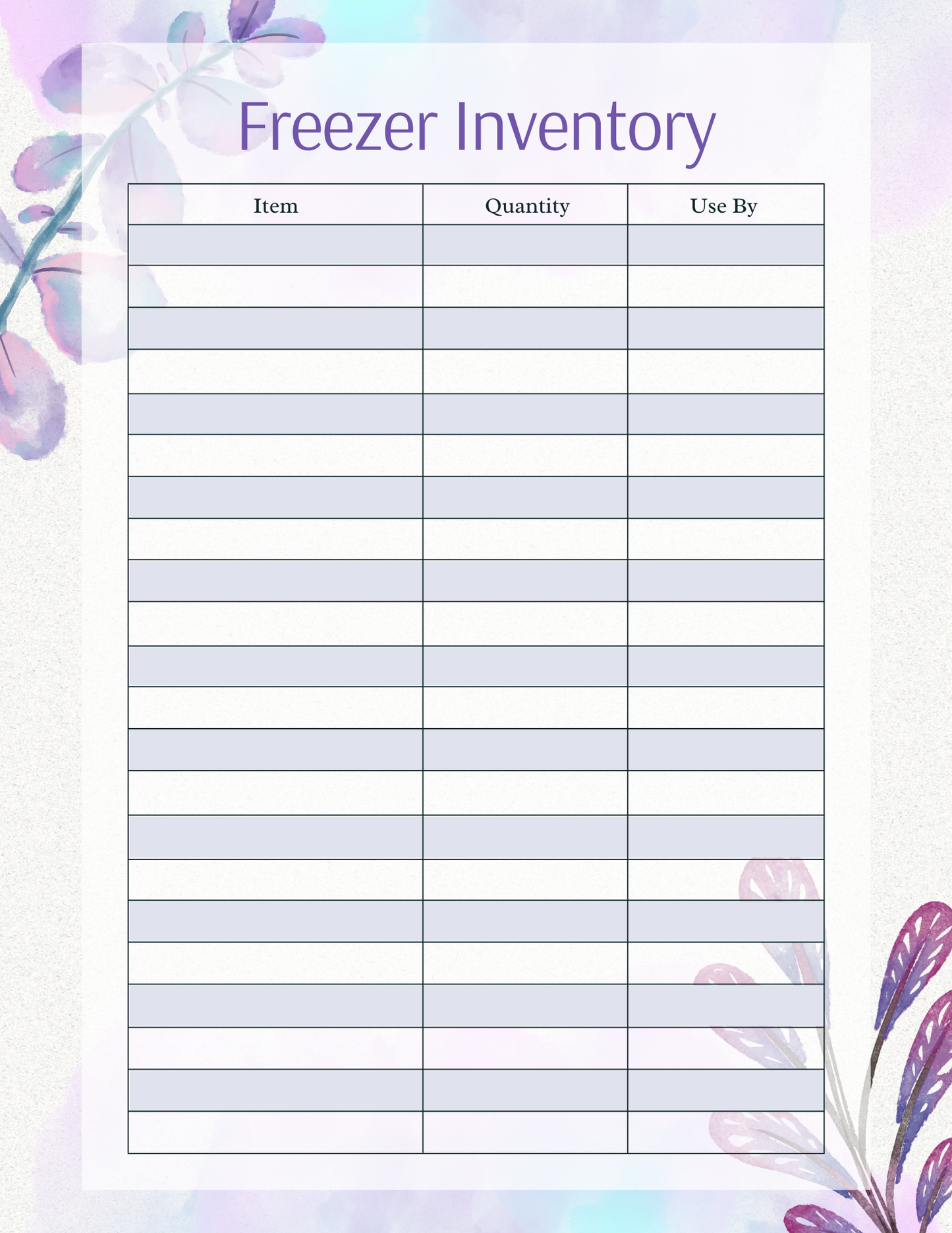 Ultimate Meal Planner Floral Digital Organizer - Chronicle & Conquer