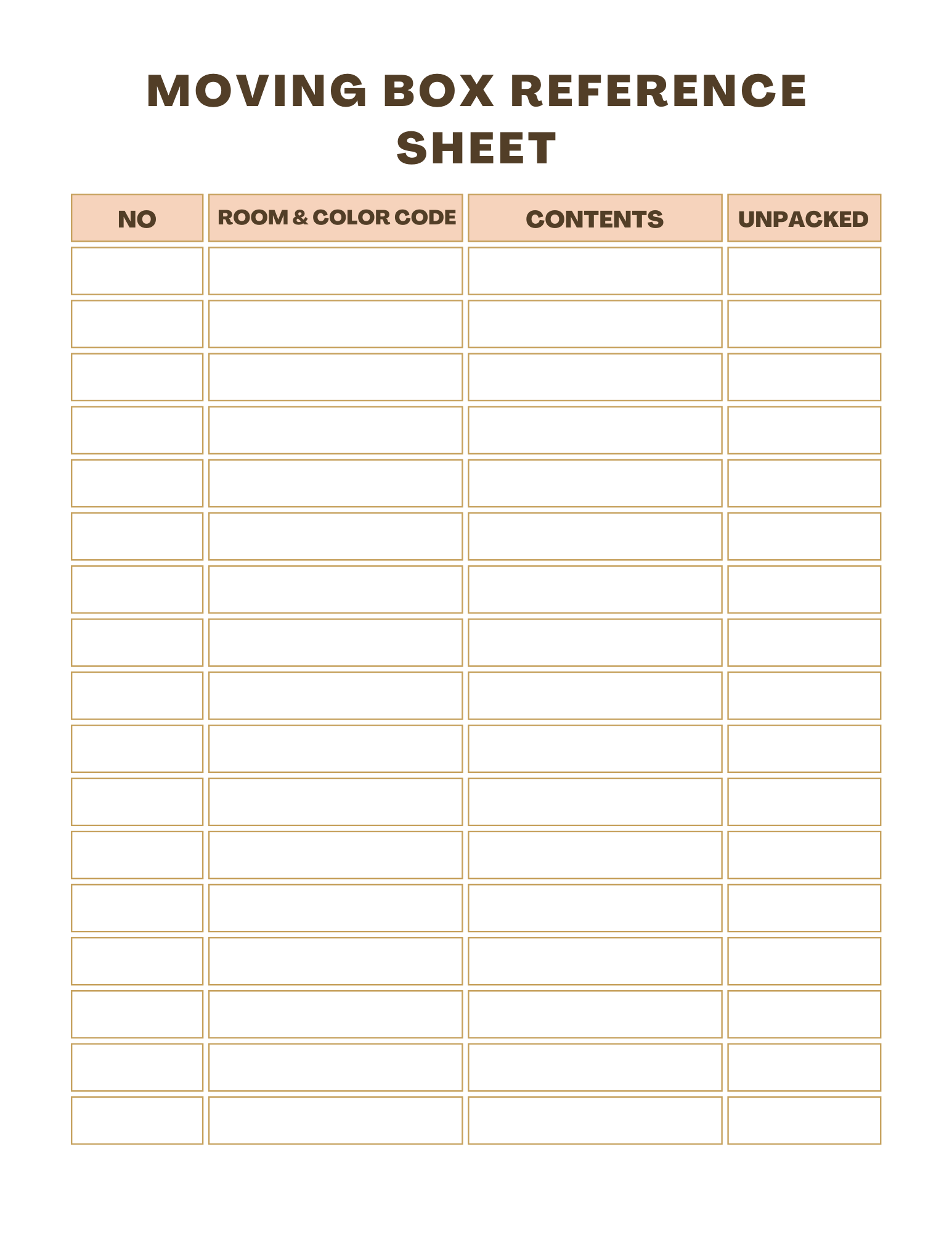 Ultimate Moving Planner | Printable Moving Checklist, Organizer & Timeline - Chronicle & Conquer