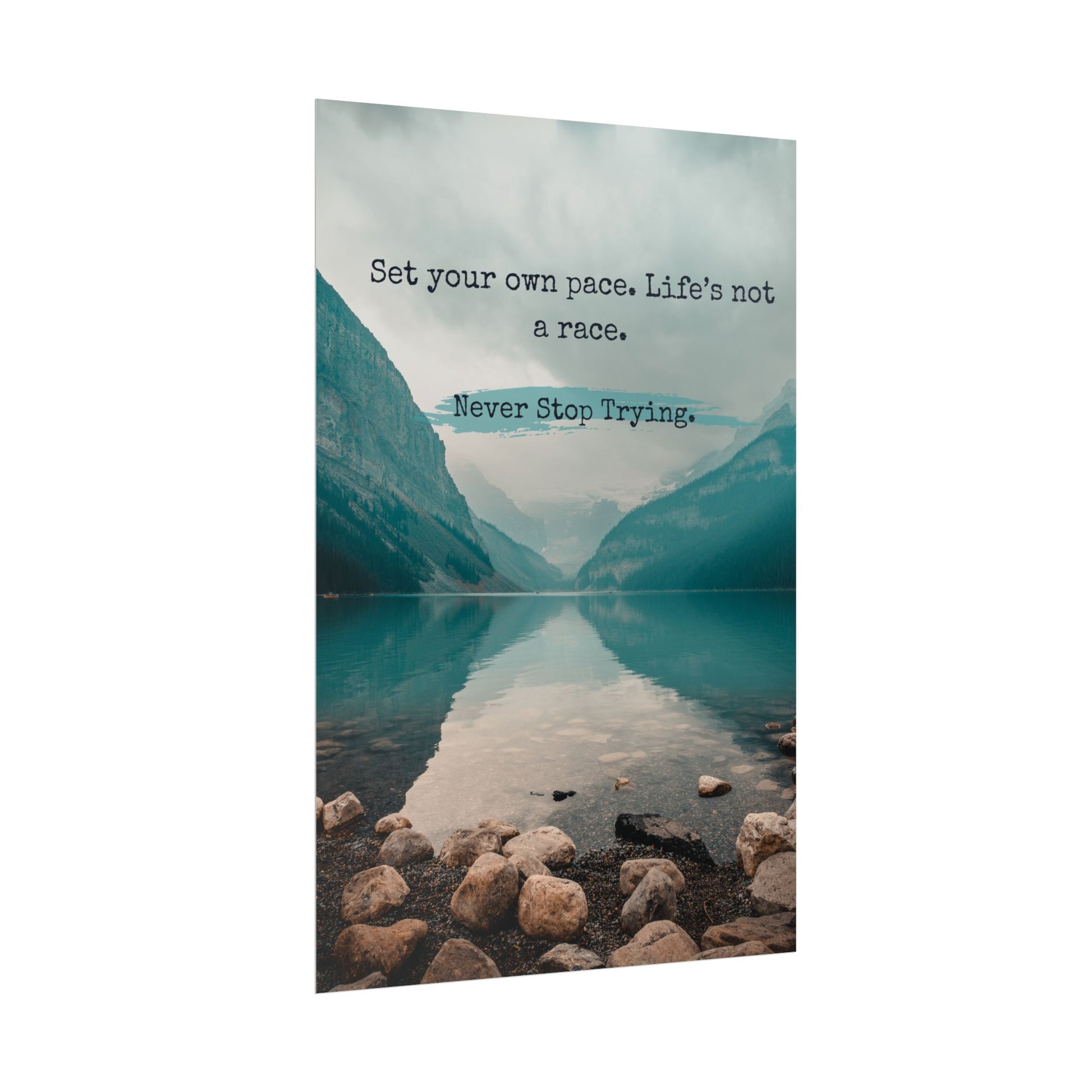 “Set Your Own Pace” Motivational Poster – Inspirational Wall Art - Chronicle & Conquer