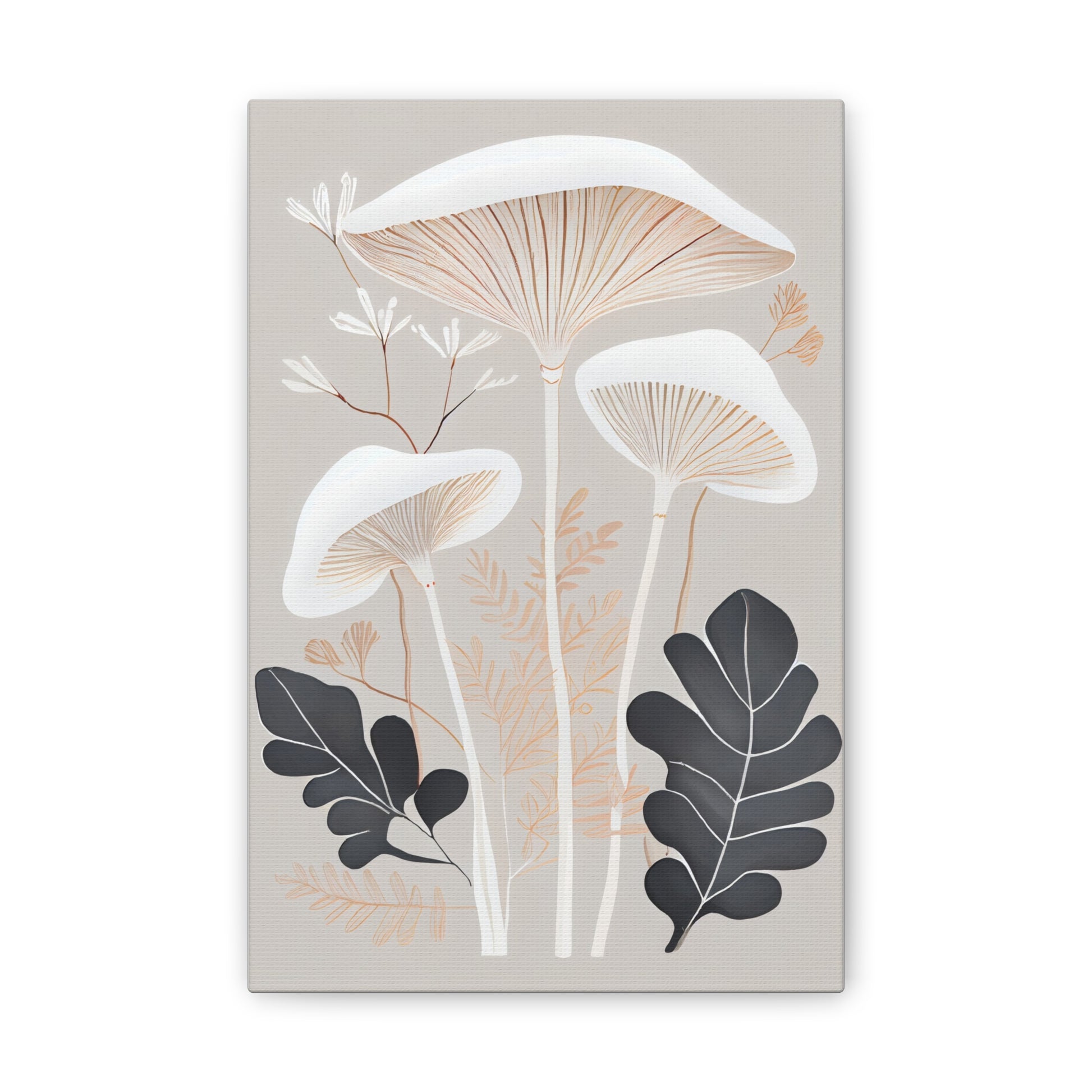 Botanical Mushroom Art Print on 8x12 Canvas - Chronicle & Conquer