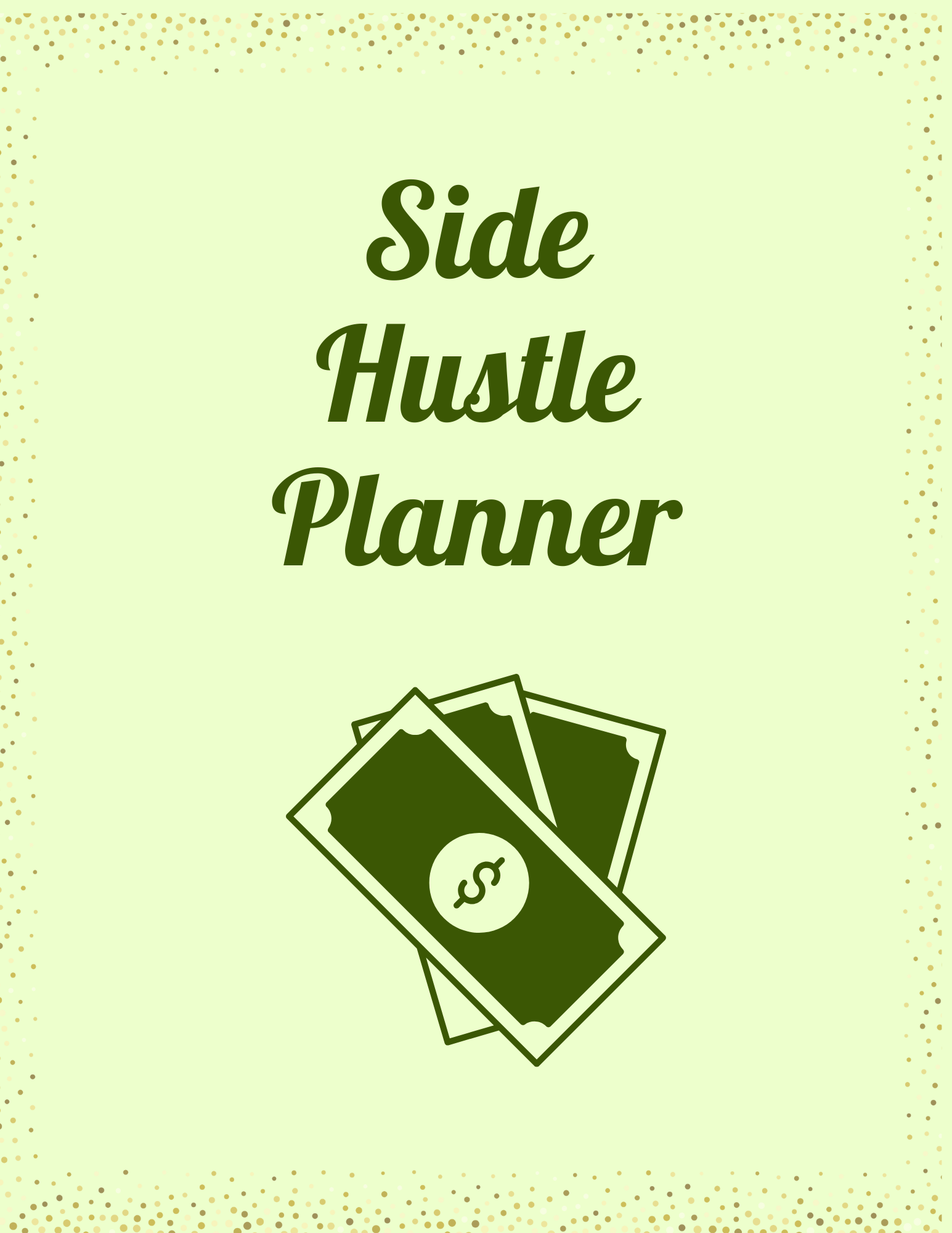 Side Hustle Planner | Printable Thoughts Organizer for Entrepreneurs - Chronicle & Conquer