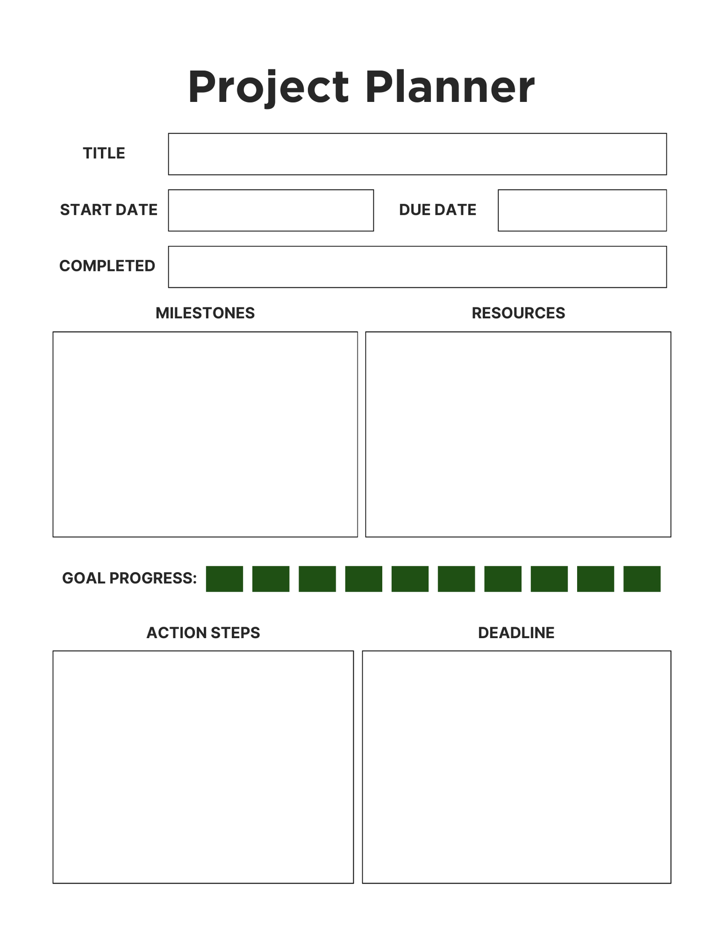 Side Hustle Planner | Printable Thoughts Organizer for Entrepreneurs - Chronicle & Conquer