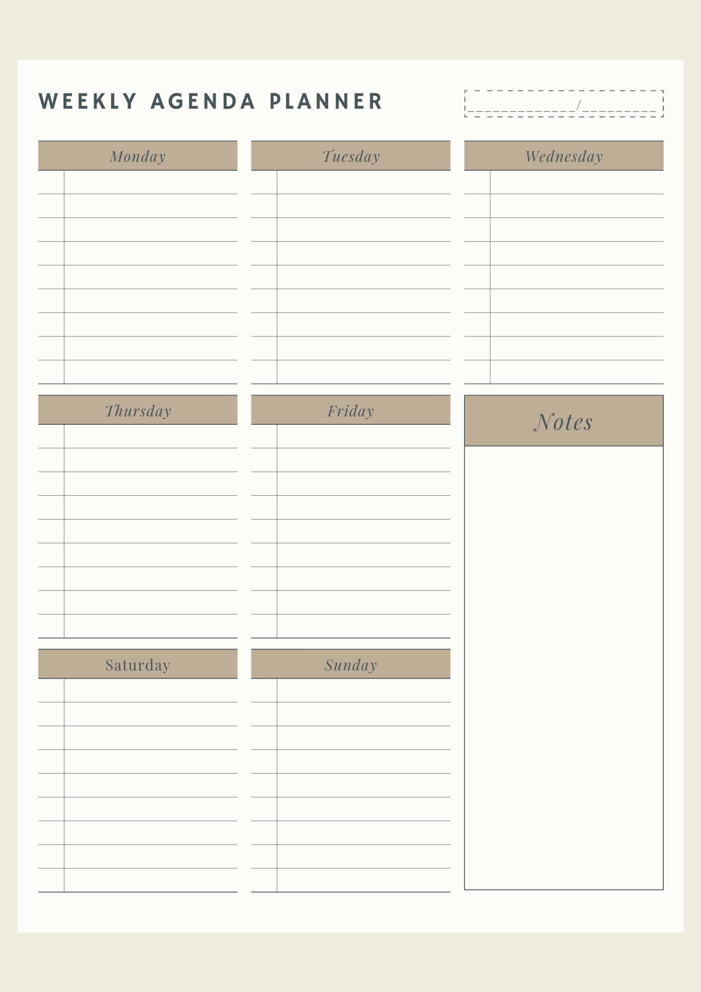 Back-to-School Printable Planner for Tasks & Assignments - Chronicle & Conquer