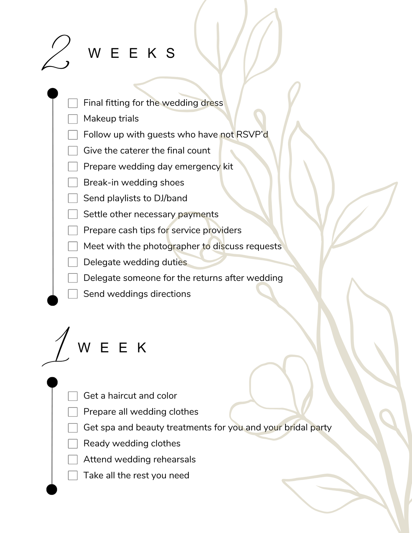 Wedding Binder Template | Printable Wedding Planner Guide & Checklist for Bride Groom To-Do List - Chronicle & Conquer