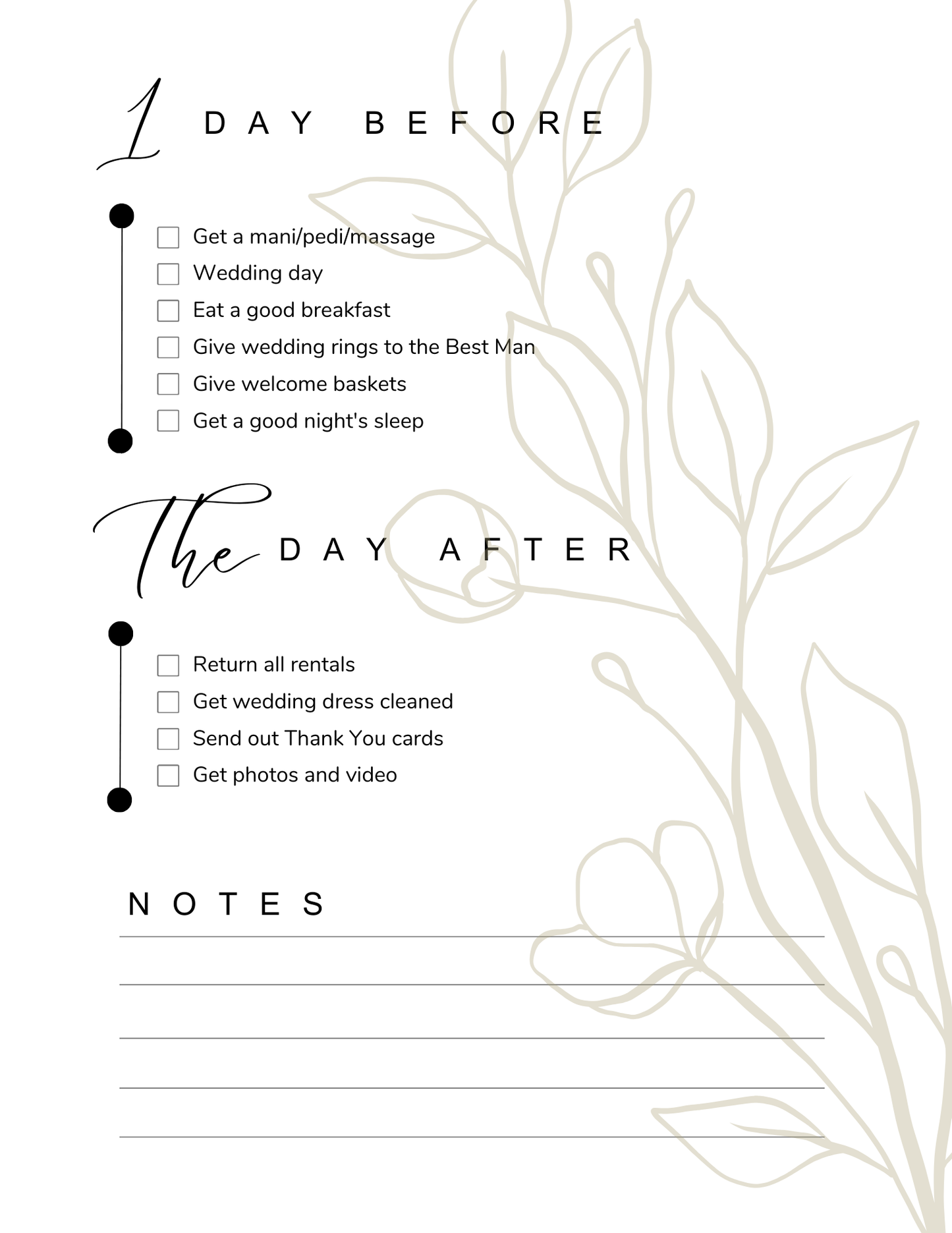 Wedding Binder Template | Printable Wedding Planner Guide & Checklist for Bride Groom To-Do List - Chronicle & Conquer