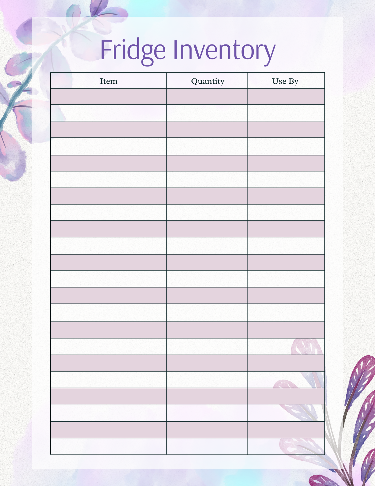 Ultimate Meal Planner Floral Digital Organizer - Chronicle & Conquer