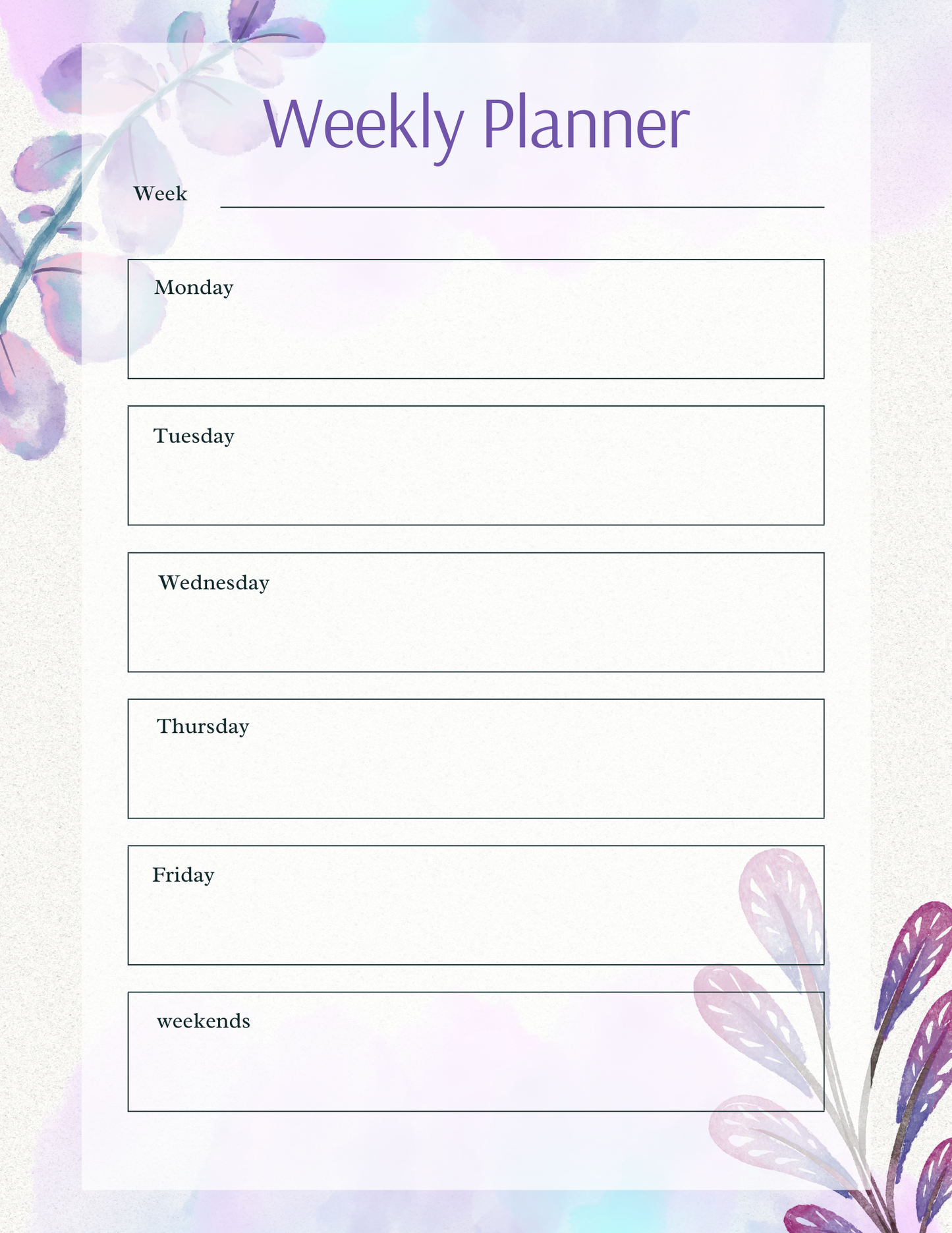 Ultimate Meal Planner Floral Digital Organizer - Chronicle & Conquer